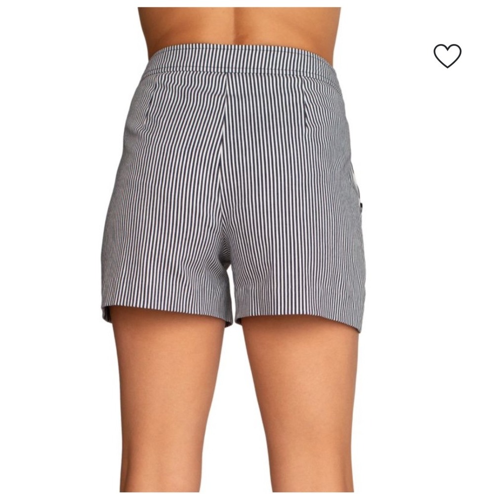Trina Turk Magnifico Striped Sailor Shorts Women's High‎ Waist Button Nautical - Picture 3 of 13